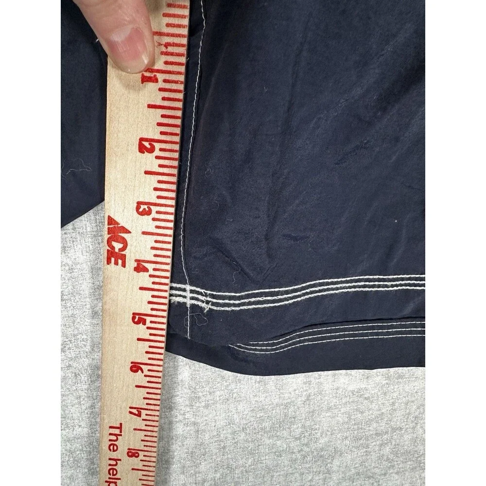 NWT Nautica Men swim trunks shorts red blue color block drawstring Size XXL